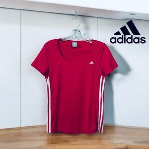 Adidas Performance Short-Sleeve Running T-Shirt, Small, Pink 🏃‍♀️‍➡️